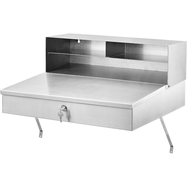 Global Industrial Wall Mounted Receiving Desk, Stainless Steel, 24Wx22Dx12H 319053 - main